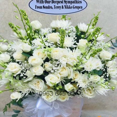 Lẵng Hoa Đám Tang Giá Rẻ
