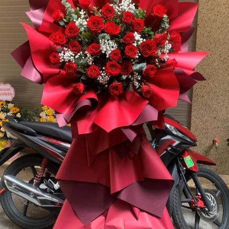 Kệ hoa chúc mừng khai trương hồng phát